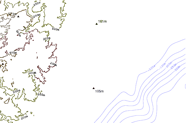 Shoreline around Snake Park