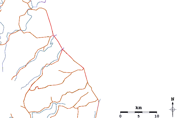 Roads and rivers around Snapper Rocks