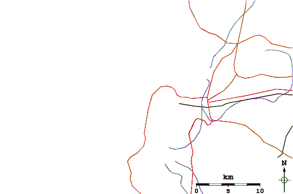 Roads and rivers around Sollys