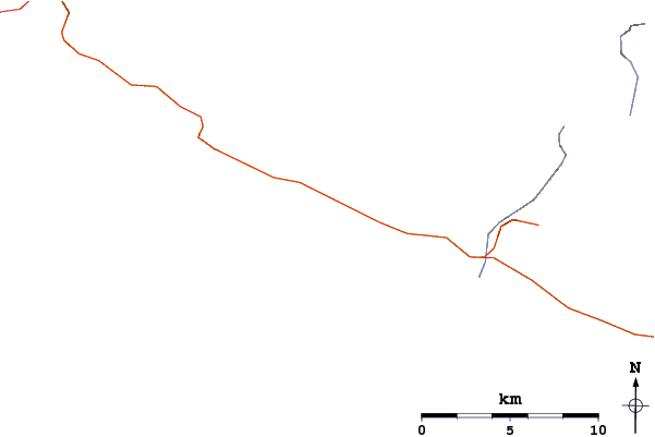 Roads and rivers around Sombrio Beach