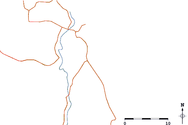Roads and rivers around Songdojin ni