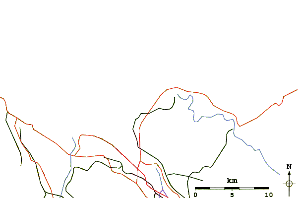 Roads and rivers around Sopelana