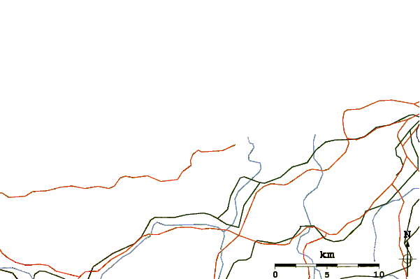 Roads and rivers around Sopico