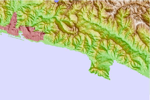 Surf spots located close to Sori Point