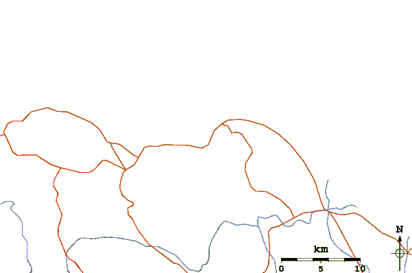 Roads and rivers around Sosua Bay