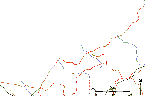 Roads and rivers around Sotto Il Castello