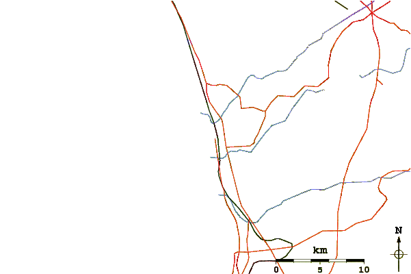 Roads and rivers around South Del Mar