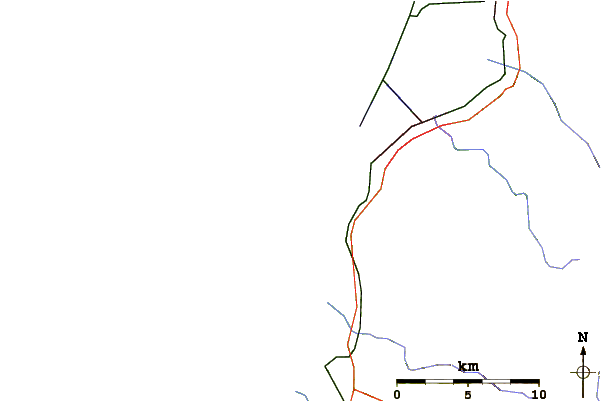 Roads and rivers around South Jetty Table Bluff