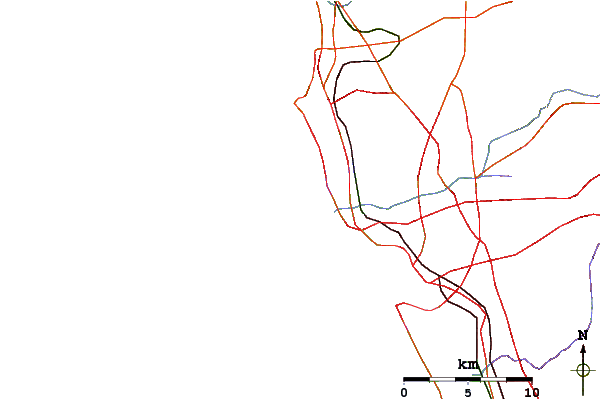 Roads and rivers around South Jetty and Dog Beach