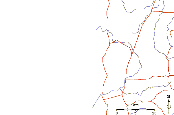 Roads and rivers around South Point