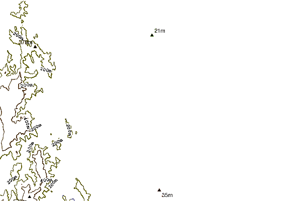 Shoreline around South Stradbroke