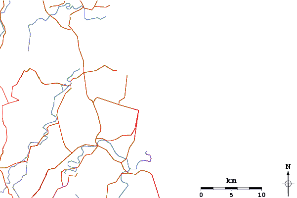 Roads and rivers around South Stradbroke