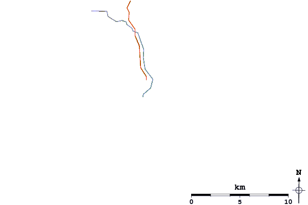 Roads and rivers around Southend Reef