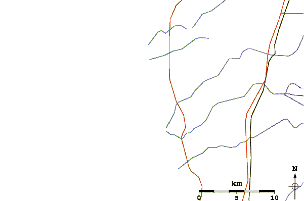 Roads and rivers around Southwick Beach State Park