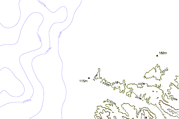 Shoreline around Spanish Bay-Dunes