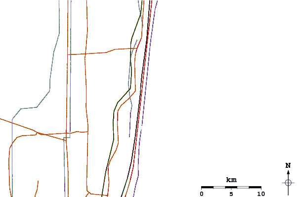 Roads and rivers around Spanish River
