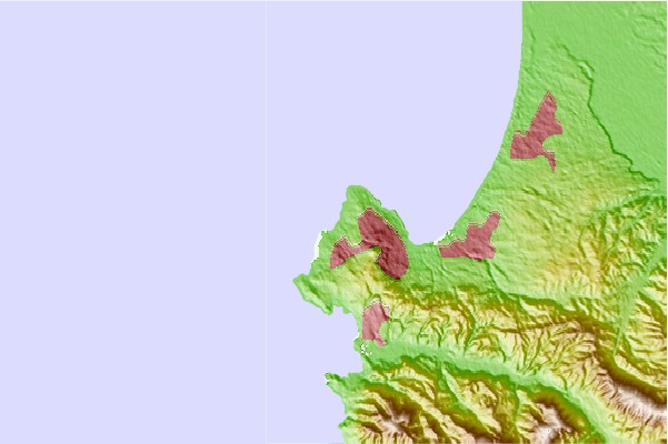 Surf breaks located close to Spanish Bay-South Moss