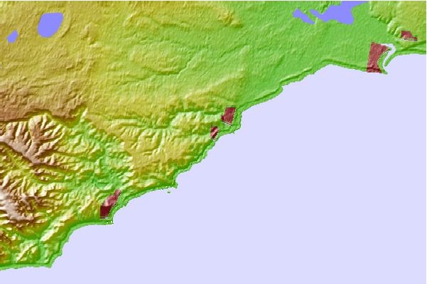 Surf spots located close to Sparras