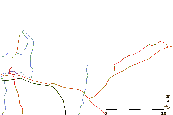 Roads and rivers around Spey Bay
