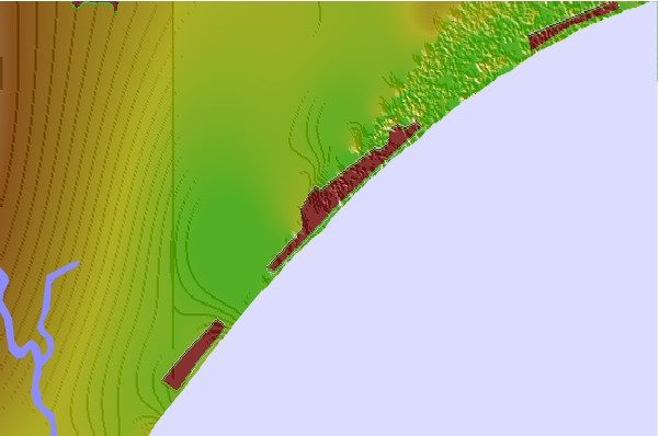 Surf spots located close to Springmaid Beach