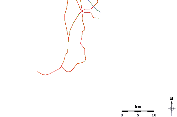 Roads and rivers around Sri Lanka