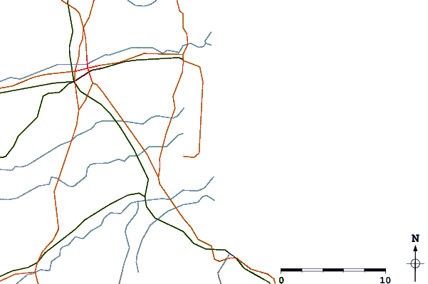 Roads and rivers around St Cyprien