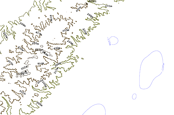 Shoreline around St George River