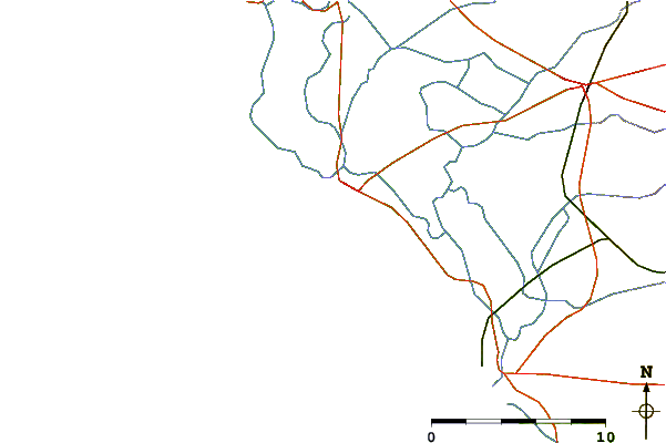 Roads and rivers around St Jean de Monts