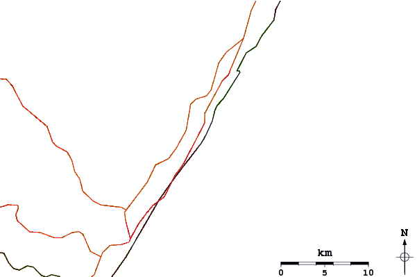 Roads and rivers around St Mikes