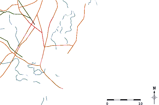 Roads and rivers around St Simons Island
