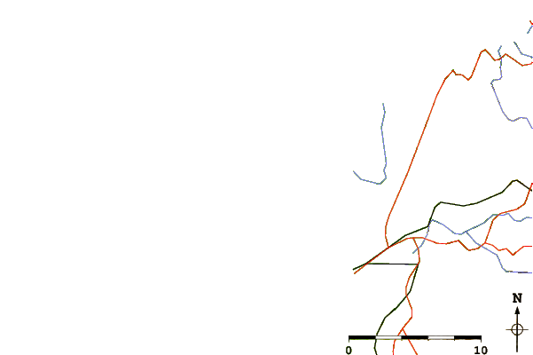 Roads and rivers around Santa Comba