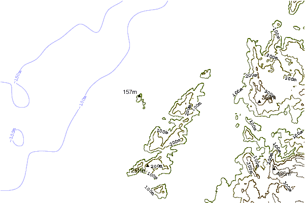 Shoreline around Sta Comba
