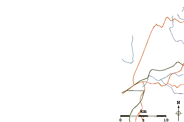 Roads and rivers around Sta Comba