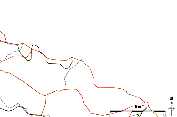 Roads and rivers around Staithes