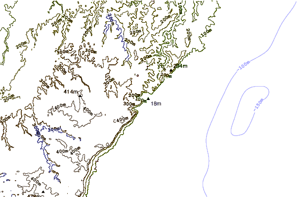Shoreline around Stanwell Park