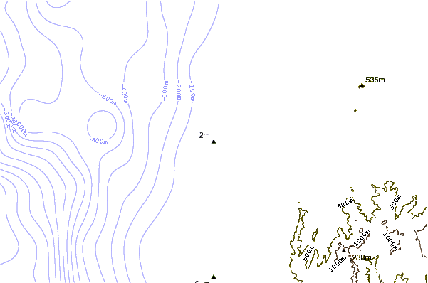 Shoreline around Star Tubes