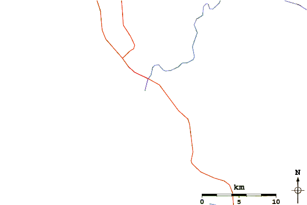 Roads and rivers around State Line