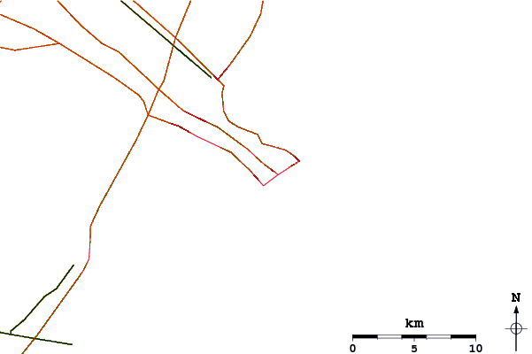 Roads and rivers around States Avenue (Gas Chambers)
