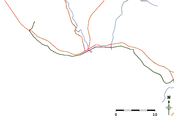 Roads and rivers around Steamer Lane-The Slot