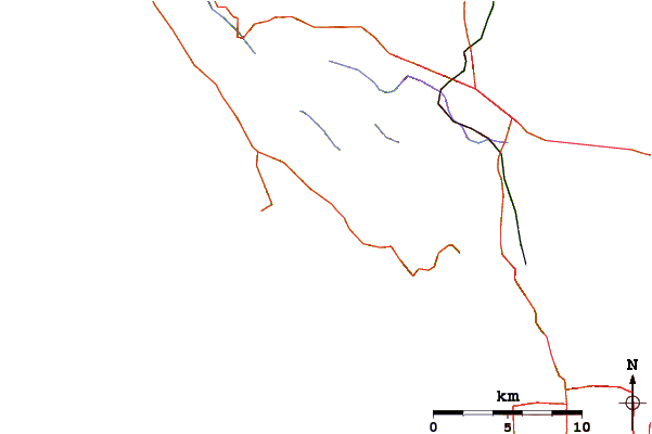 Roads and rivers around Stinson Beach