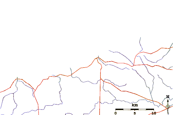 Roads and rivers around Stokes Bay
