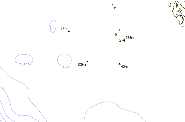 Shoreline around Stone Islands Escollera