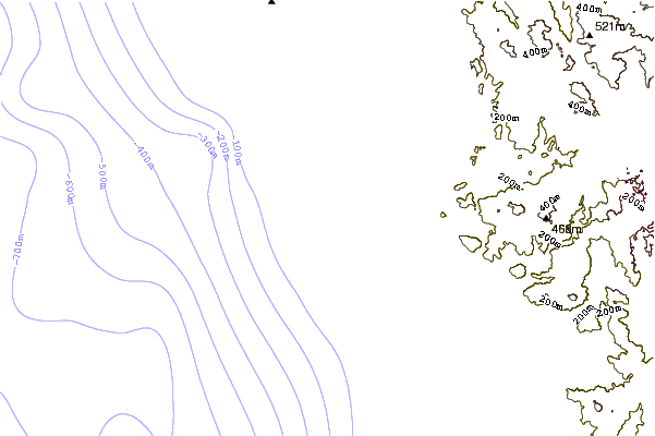 Shoreline around Stone Steps