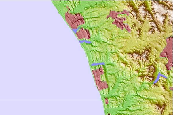 Surf spots located close to Stone Steps