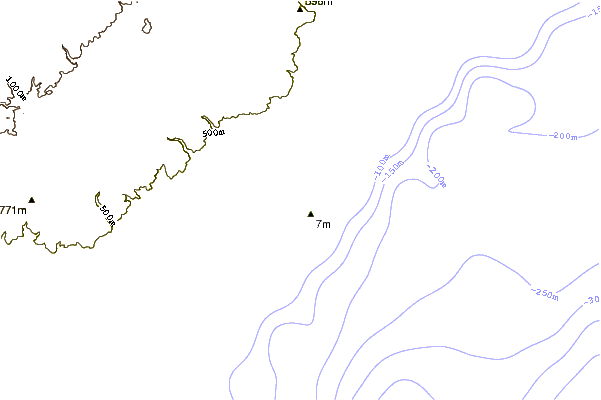 Shoreline around Stone-Tombs