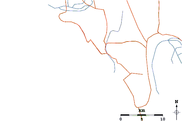 Roads and rivers around Stonebread