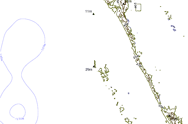 Shoreline around Stoney Rise