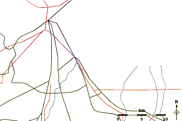 Roads and rivers around StonyPoint