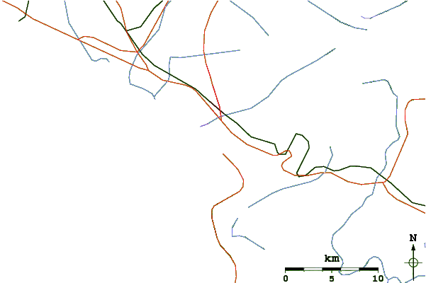 Roads and rivers around Strand (Pipe)