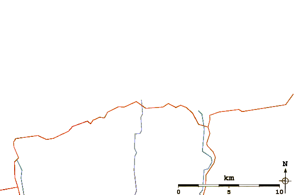 Roads and rivers around Strathy Bay